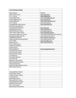 List of Schools in Noida School Name Website Delhi