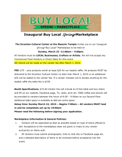 Buy Local Spring March 22, 2105 11AM to 4PM