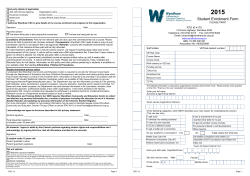 2015 Enrolment Form v1 - Wyndham Community & Education