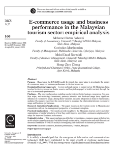 E-commerce usage and business performance in