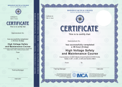 CERTIFICAT HV - Colegiul Nautic Roman