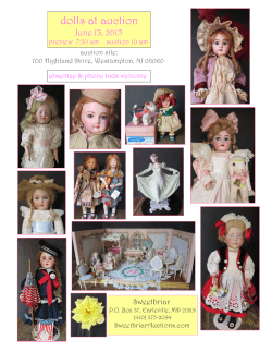 dolls at auction - Sweetbriar Auctions