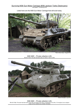 M36 Tank Destroyer - The Shadock`s website