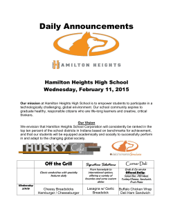 2/11 - Hamilton Heights Schools