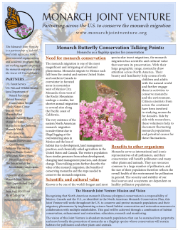 Monarch Butterfly Conservation Talking Points