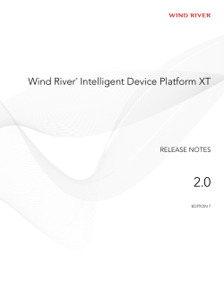 Wind River® Intelligent Device Platform XT