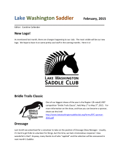 Current Saddler Newsletter - Lake Washington Saddle Club