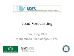 Load Forecasting Presentation