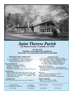 February 22, 2015  - St. Therese of Lisieux Parish