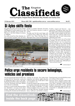 The Cygnet and Channel & Kingston Classifieds