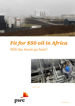 Fit for $50 oil in Africa