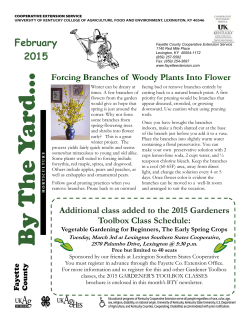 February - Fayette County Cooperative Extension