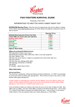 FOO FIGHTERS SURVIVAL GUIDE