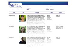 Name: Birthplace: Month: Region: Wairarapa