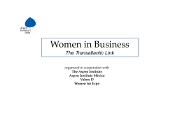Women in Business - Aspen Institute Italia