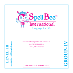 GROUP- IV - SpellBee International