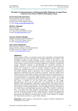 Full Text - Asian Journal of Business and Management Sciences