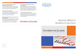 Sponsor Billing Brochure
