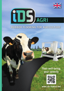 RUBBER FLOORING FOR AGRICULTURE Their well