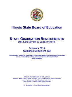 Graduation Requirements - Illinois State Board of Education