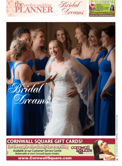 Bridal Dreams - Cornwall Seaway News