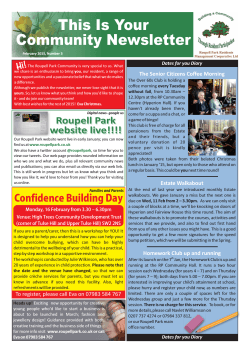 Newsletter February 2015