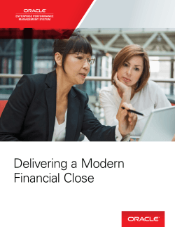 Delivering a Modern Financial Close
