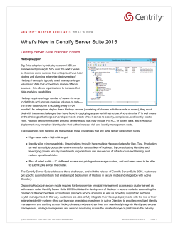 What`s New in Centrify Server Suite 2015