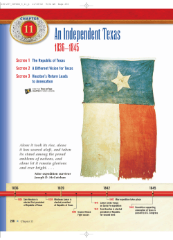 Chapter 11 Celebrating Texas An Independent