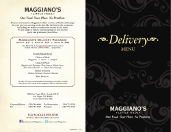 View PDF Menu - Maggiano`s Little Italy