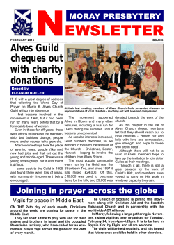 Presbytery Newsletter Issue 6 - Duffus, Spynie & Hopeman Parish