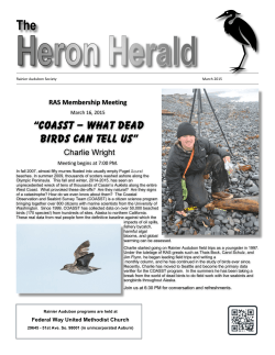 Heron Herald March 2015 - Rainier Audubon Society