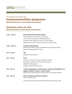 Environmental Ethics Symposium