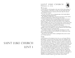 web Lent 1 2015 - The Evangelical Lutheran Church of Saint Luke