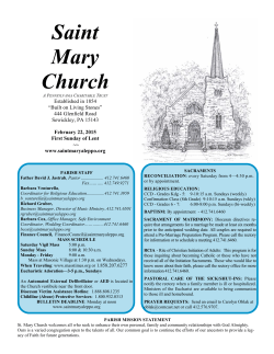 This Week - St Mary`s Church