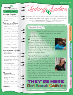 February 2015 Linking Leaders - Girl Scouts of Southeast Florida