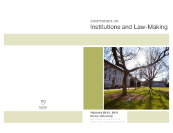 Institutions and Law