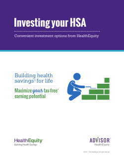 Investing your HSA