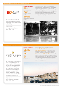 InterContinental Hotels and Resorts Factsheet