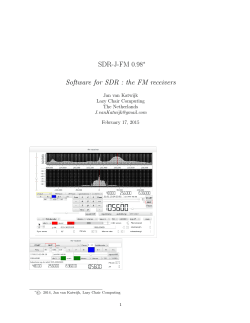 the FM receivers - SDR-J DAB