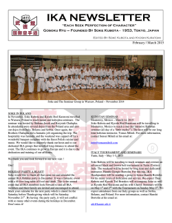 February / March 2015 - karate-do