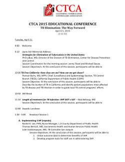 Agenda v. 2/11/15 - California Tuberculosis Controllers Association