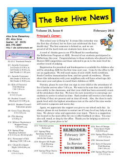 The Bee Hive News - Alice Drive Elementary School