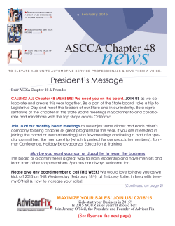 ASCCA48 Current News..