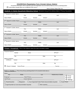School Registration Form - Emmett Independent School District