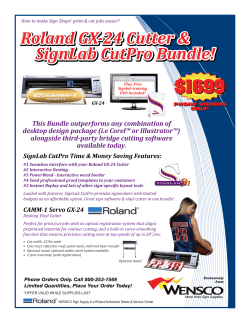 Roland GX-24 Cutter & SignLab CutPro Bundle!
