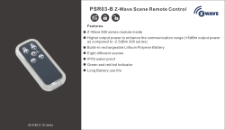 PSR03-B Z-Wave Scene Remote Control
