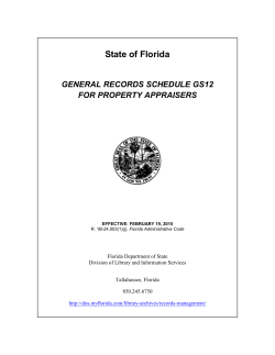 general records schedule gs12 for property appraisers