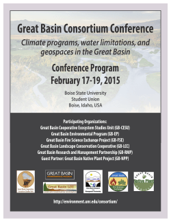 Great BasinConsortiumConference