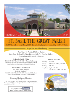 02/22/2015 - St. Basil the Great Parish